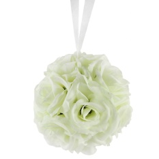 Simulasi Enkripsi Pesta Pernikahan Rose Bola Bunga Outdoor Dekorasi (susu Putih) 20 Cm 1 Pcs Warna: Susu Putih Ukuran: 20 Cm 1 Pcs