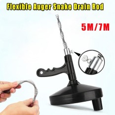 Sink Pipa Pembersih Saluran Unblocker Auger Membuka Blokir Plunger dengan 7 M Ular Kabel-Intl