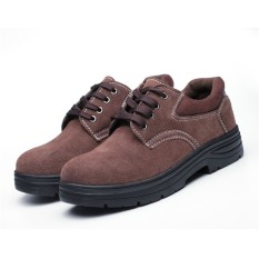 (UKURAN: 46) Sepatu Keselamatan Unisex Situs Pengelasan Anti Smashing Anti-STAB Debu Bekerja Sepatu Safety Protective Steel Toe Steel Plate untuk Membantu Tenaga Kerja