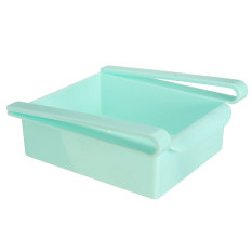 Meluncur ke dapur kulkas Freezer ruang Saver penyelenggara rak penyimpanan rak dudukan baru Biru - Internasional