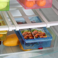Meluncur Ke Dapur Kulkas Freezer Ruang Saver Storage Rack Rak Holder 4 Warna