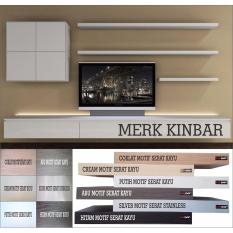 Sloof 20x10x4cm Rak Dinding/Ambalan/Melayang/Floating Shelf MERK KINBAR - Motif Random