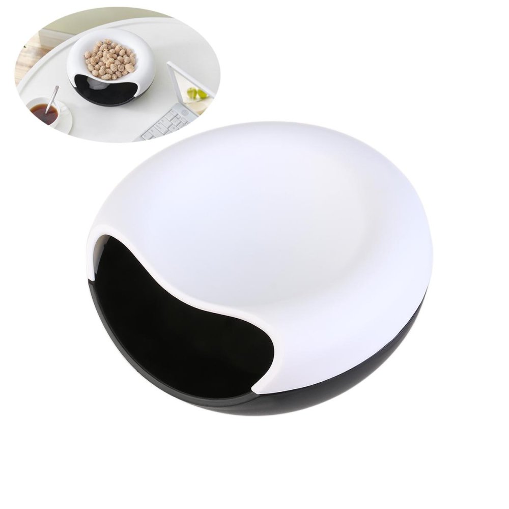 Snack Kotak Penyimpanan Dapur Kamar Mandi Rak Piring Buah Kantor Desktop Kotak Penyimpanan (putih + Hitam)-Intl Snack Kotak Penyimpanan Dapur Kamar Mandi Rak Piring Buah Kantor Desktop Kotak Penyimpanan (putih + Hitam)-Intl