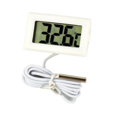 Sobuy Chits® Menyelidiki Berkualitas Tinggi Eksternal Digital Tertanam LCD Tampilan Mobil Kulkas Akuarium Fishtank Elektronik Termometer-Internasional