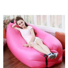 Sofa Angin Kasur Angin Sofa Malas Lazy Air Inflatable Bed Pink