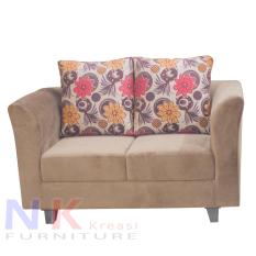 Sofa kursi tamu 2 dudukan murah, kursi sofa 2 seater , design simple - JABODETABEK ONLY