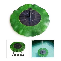 Solar Power Lotus Leaf Fountain Decorative Floating Submersible Water Pump for Garden Pool - intl