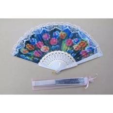 Souvenir Pernikahan Kipas Spanyol Putih Plus Sarung Tile Isi 50 Pcs
