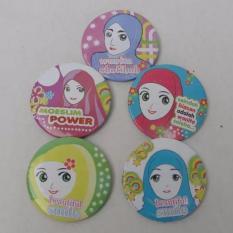 Souvenir Pernikahan Pin Perempuan Berhijab Kemas Plastik Isi 100 Pcs
