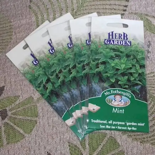 Harga spesial benih herb daun mint mr fothergill s original packing | HARGALOKA.COM