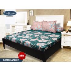 Sprei CALIFORNIA Motif GREEN SAPHIRE King Size 180 x 200 cm