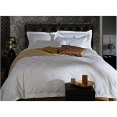 Sprei Katun Dolby Motif Kotak Putih uk 160x200x30 (Sprei Hotel Bintang 5)
