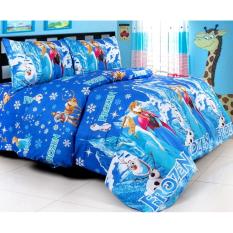 sprei katun jaxine motif frozen ice castle