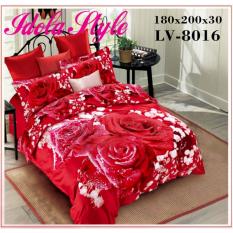 Sprei Katun Jepang Lavender motif Sparkling Rose uk.180x200x30