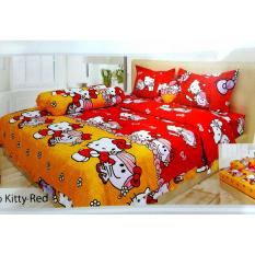 Isthana Collection Sprei Lady Rose 180x200 HK Red (Ukuran Kasur No. 1)