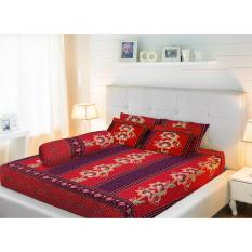 Sprei Lady Rose King (180x200) batik merah