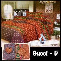 Sprei Sepre Seprei Seprai Bedcover Set Gucci Ukuran No 1 King Size (Sprei Ukuran 180X200) Premium