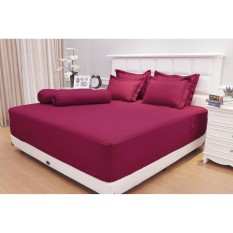 Sprei Vallery Quincy single (120x200) dark red