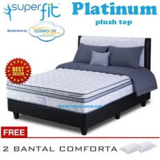 Spring Bed Comforta Super Fit Platinum Uk.180x200-Hanya Kasur Tanpa Divan dan Sandaran