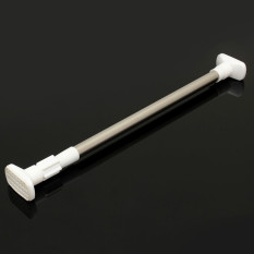 Stainless Steel lurus Telescoplc diperpanjang Shower tirai jaring tiang batang rel 90-160 cm - ต่าง ประเทศ
