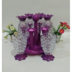 Stand gelas set kristal