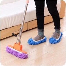 Bintang Mall 2 Pcs Multifungsi Chenille Alas Kaki Pel Rumah Bersih Sepatu Selip Pembersih-Internasional