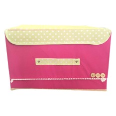 StarHome Rak Kain - Storage Box - Kotak Keranjang Baju Besar - Kotak Pakaian Besar - Box Pakaian Besar Portable - Pink