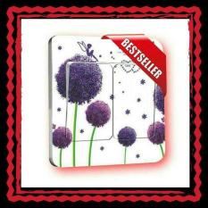 Stiker Tombol Cetekan Lampu Saklar Shabby Flowers Bunga Stop Kontak
