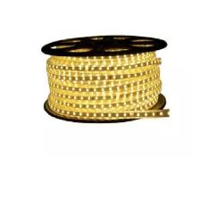 STRIP LED KUNING WARM WHITE SMD 5050 MATA BESAR AC 220V LAMPU SELANG DEKORASI ETALASE DAN PLAFON TERNIT Rope Light HARGA PER 5 METER
