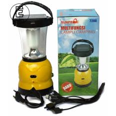 Sunpro Lampu Camping Multi Fungsi Solar Charger Power Bank 7288 - Kuning