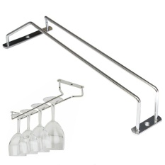 Sunshop 35 Cm Chrome Plated Anggur Champagne Glass Cup Rack Gantungan Baju Cocok untuk Bar Rumah Restoran Cafe-Intl