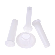Sunyoo-4 Pcs Putih Sosis Stuffer Perlengkapan Attachment Memasukkan Sosis Tabung untuk Grinder Daging-Internasional