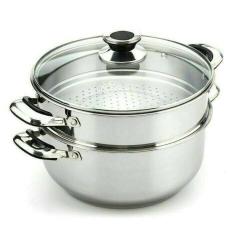 SUPRA Panci Kukus Steamer 32Cm 2 Susun Stainless Steel