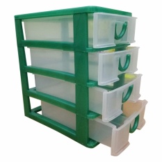 Supranusa Komet Star Mini Storage Container S Susun 4 - hijau