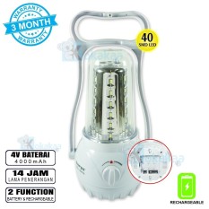 Surya Lampu Emergency Petromak SHL L3507Nx SMD 40 LED with Dimmer Switch Rechargeable 14 Hours
