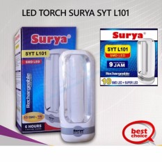 Surya Lampu Emergency SYT L101 Light LED 10 SMD + Senter Super LED 1W Rechargeable