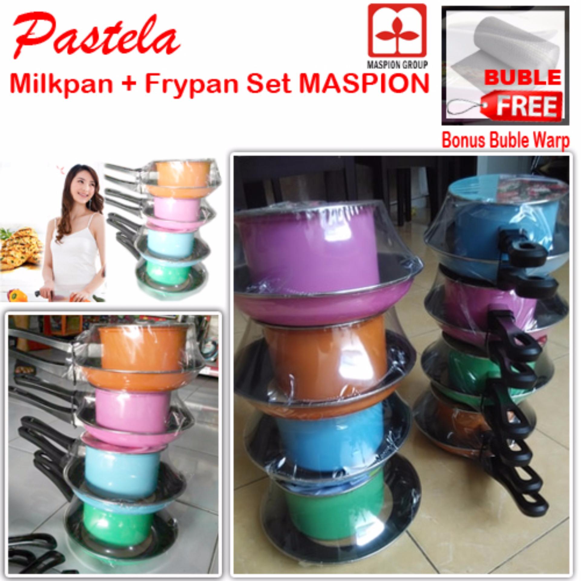 Teflon maspion fancy 1set 2pcs : frypan 20 cm + milkpan 14 cm Teflon maspion fancy 1set 2pcs : frypan 20 cm + milkpan 14 cm