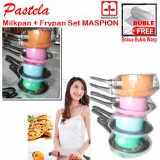 Teflon maspion fancy 1set 2pcs : frypan 20 cm + milkpan 14 cm