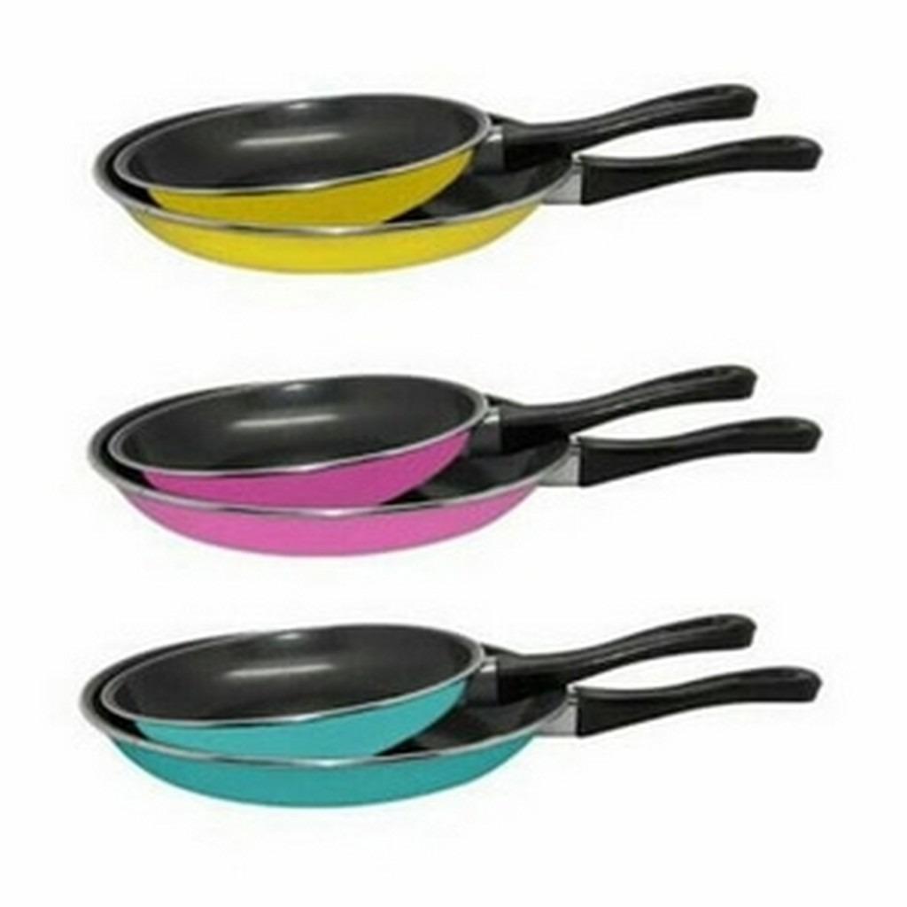 Teflon MASPION WARNA 2 PCS Fry Pan Set Teplon Wajan Anti Lengket PROMO TERLAKU!!!