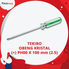 Tekiro Obeng Kristal (+) PH00 X 100 mm (2.5) / Obeng Plus / Obeng Kembang