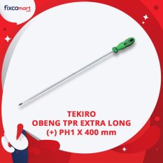 Tekiro Obeng TPR Extra Long (+) PH1 X 400 mm / Obeng Plus /Obeng Panjang
