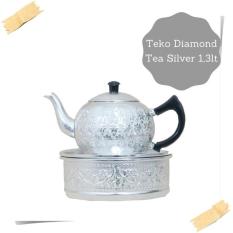Teko Diamond Tea Silver 1,3lt/Teko Zam-zam/Oleh-oleh Haji