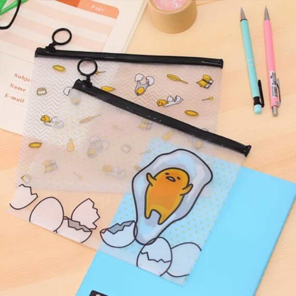 Tempat Pensil / Kantong Zipper Telur Gudetama - 1Pcs