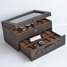 Tempat Penyimpanan Jam Tangan Isi 24 / Box Jam / Kotak Jam Tangan / Watch Box Organizer