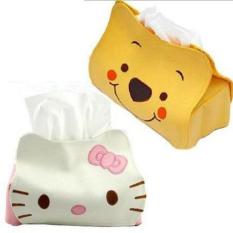 Tempat Tissue Sanrio H.Kitty dan Pooh / Tempat Tissue Lucu - 1Pcs