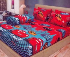 Terbaru Bed Cover Set Lady Rose Cars No.1 King 180 Sprei Bantal