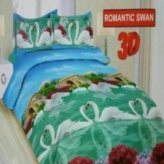 Terbaru Sprei Bonita King 180X200 B4 Romantic Swan Seprai Sprai Sepray