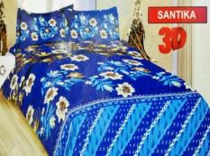 Terbaru Sprei Bonita Santika No.2 Queen 160 Seprai Batik Biru Bunga