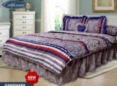 Terbaru Sprei California Gandhara No.2 Queen 160 Seprai Sprai Abu Gray