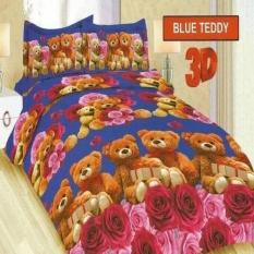 Terlaris Sprei Bonita 180X200 Blue Teddy Seprai Sprai Sepray Terbaru